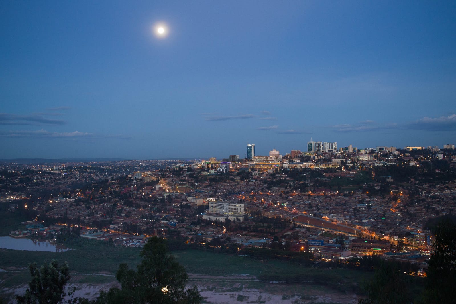 The skyline of downtown Kigali, Rwanda, host city of the Umurage International Book & Art Festival. File photo, not of the festival's Norrsken East Africa or Busanza Park venues.
