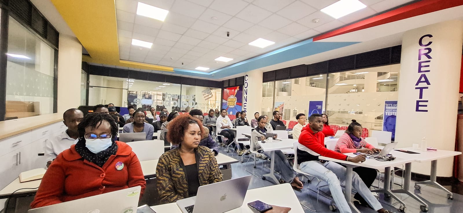 File photo: participants at an AfroCreatives film-sector workshop in Kenya, August 2024. The photo is not from the Mombasa forum on the Creative Economy Bill.