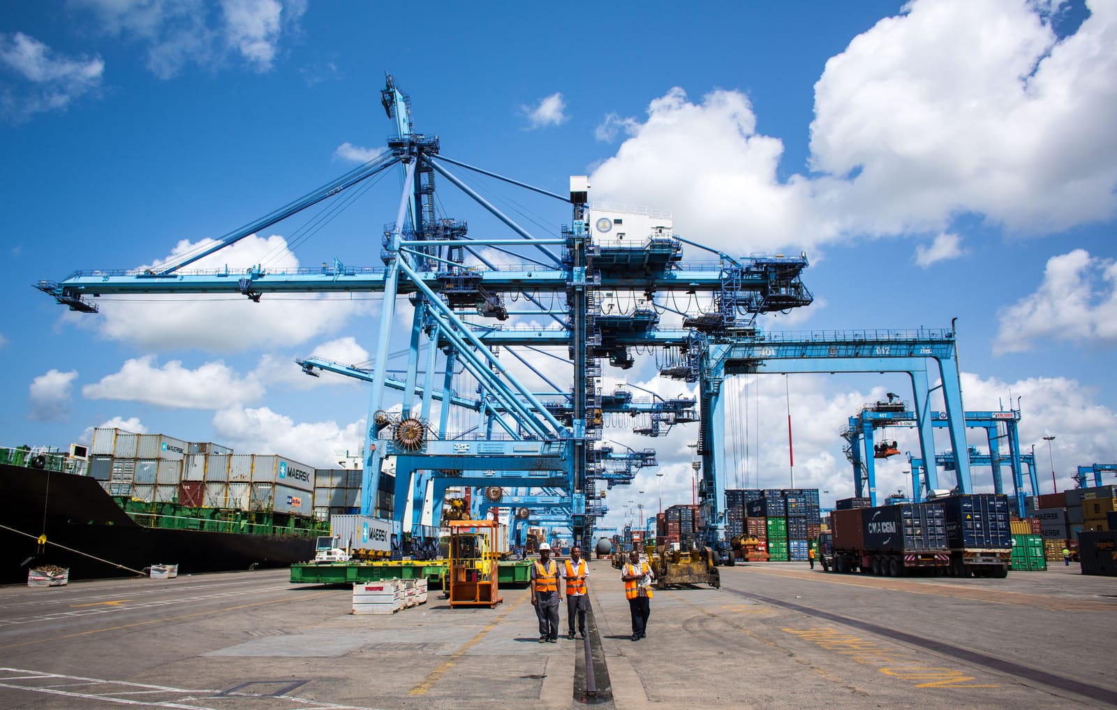 File photo: a general view of the Port of Mombasa, taken in July 2015. It does not show the MT Sea Wolf or the fuel cargo.