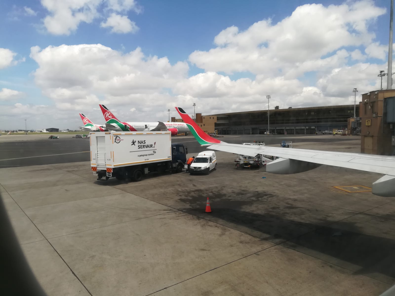 内罗毕乔莫·肯雅塔国际机场(JKIA)1A号国际航站楼,资料图,图中场景与本次查获的涉案乘客无关。