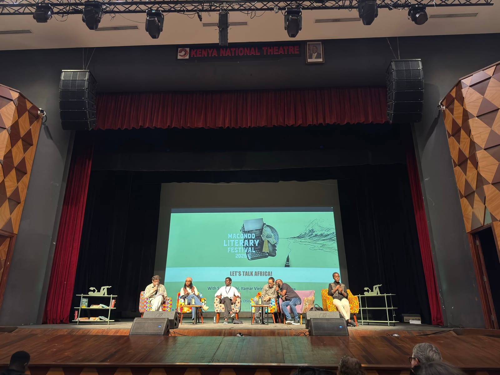 The main stage of the Kenya National Theatre in Nairobi during the Macondo Literary Festival (file photo, September 2026).
