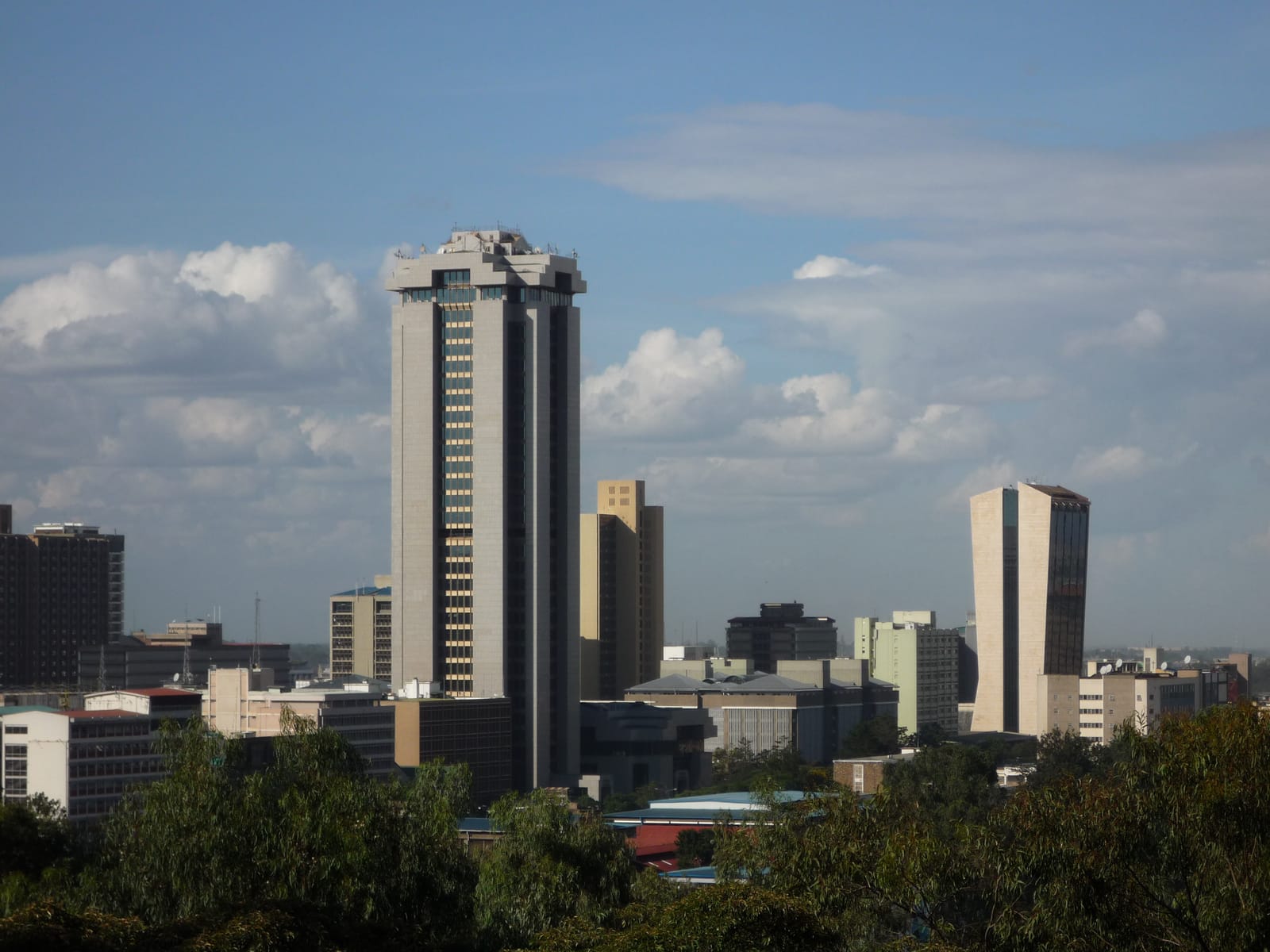 The Nairobi skyline seen from Upper Hill (file photo, 2008).