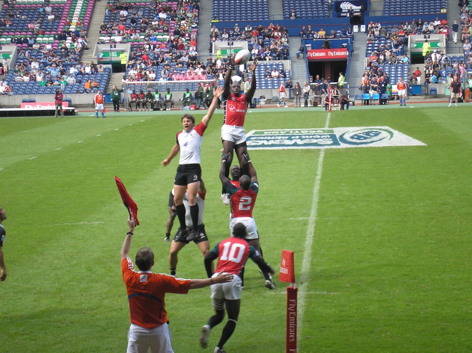Kenya playing Canada at the Edinburgh Sevens, June 2008 (file photo; not from this event).