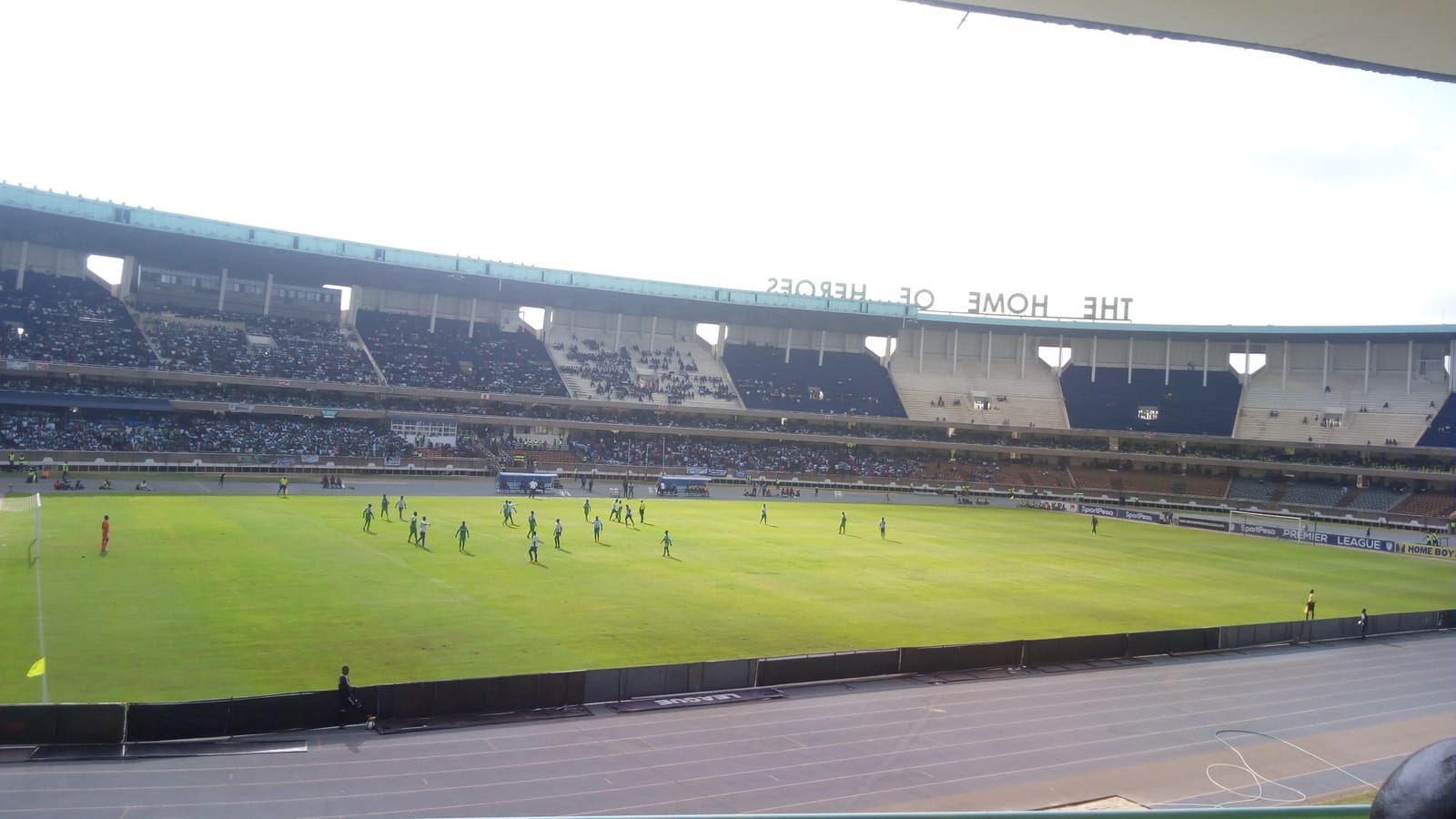 File photo: a match at the Kasarani stadium in Nairobi, one of the Kenyan venues for the 2027 Africa Cup of Nations. Not a recent picture of the construction or inspections.